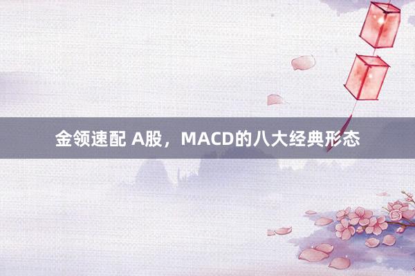 金领速配 A股，MACD的八大经典形态
